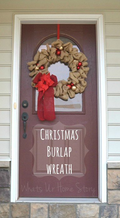 Christmas Burlap Wreath