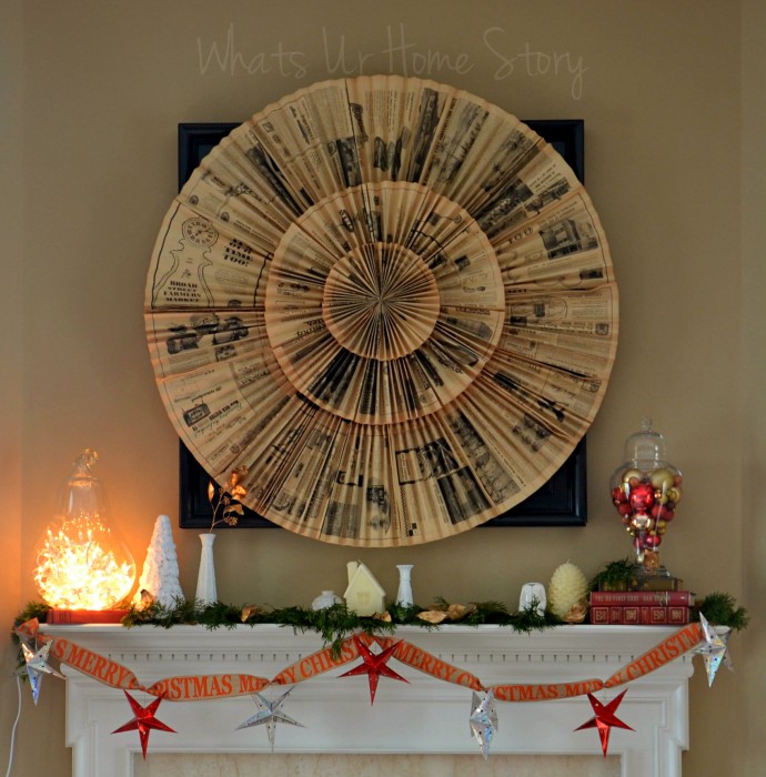 My Rustic Christmas Mantel