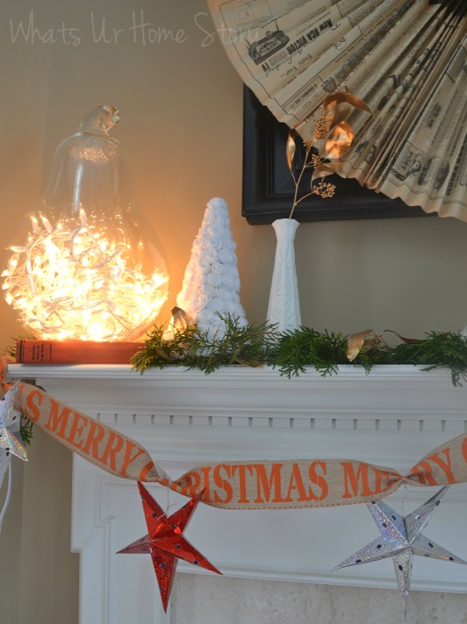 My Rustic Christmas Mantel