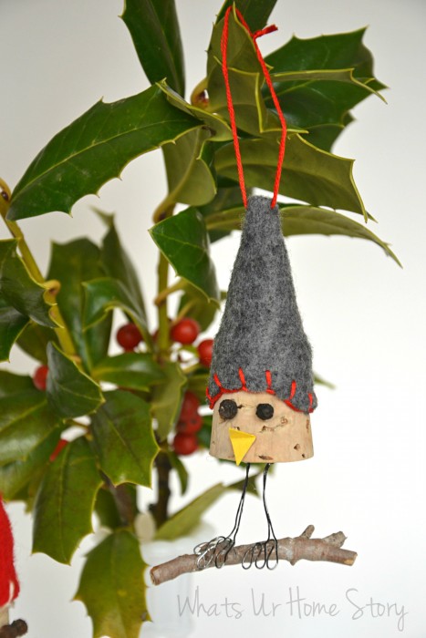 Bird Wine Cork Ornaments