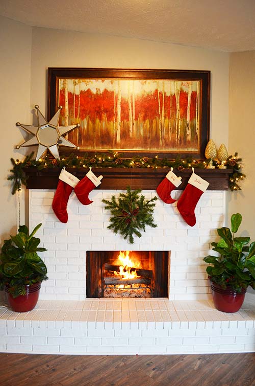 Easy Christmas Mantels