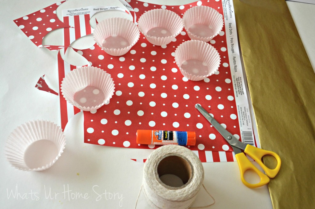 Cupcake Liner Valentine Garland