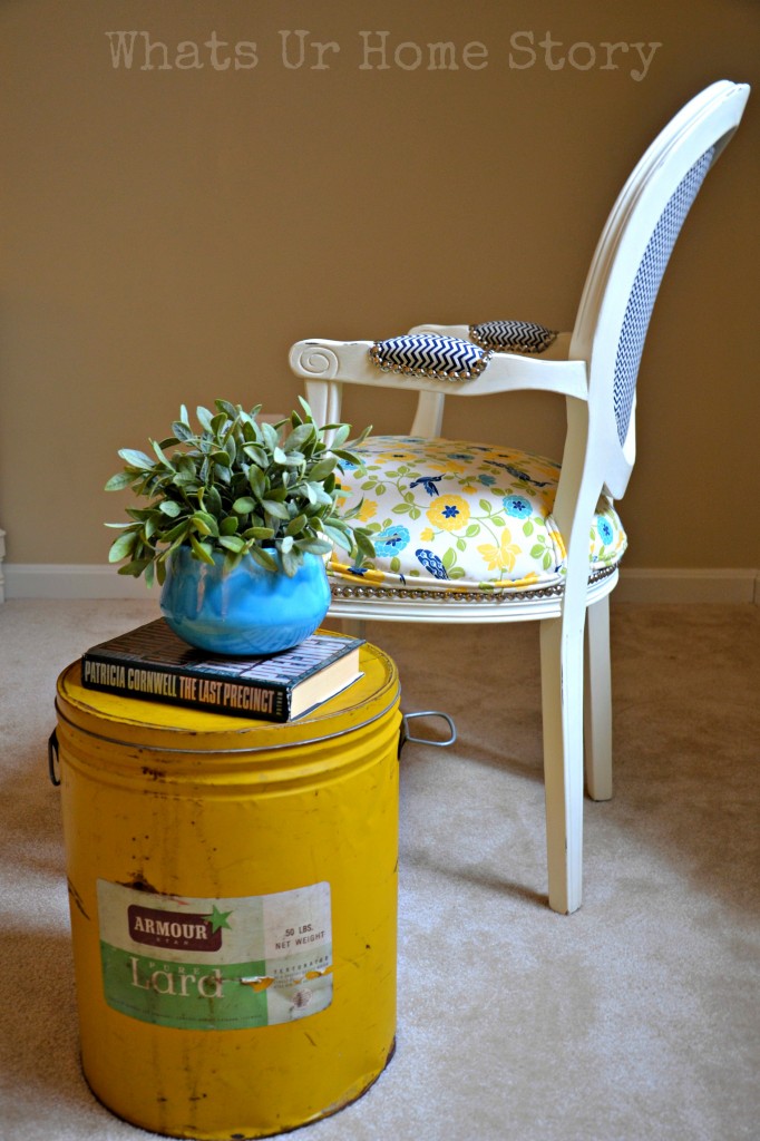 Turn a Vintage Lard Can into a Side Table
