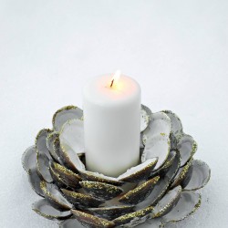 clam shell candle holder, diy seashell candle holder, beach decor