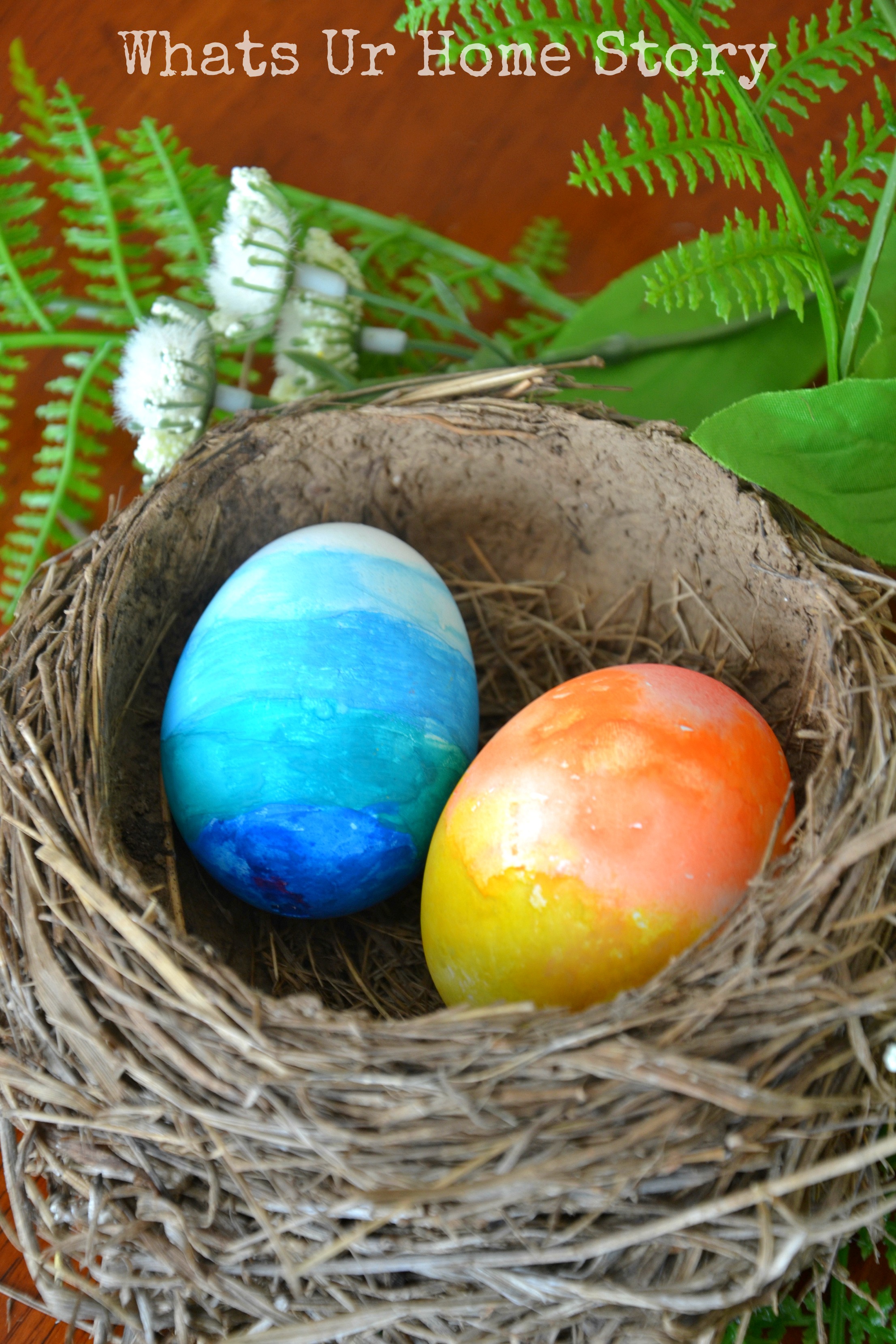 Watercolor easter eggs