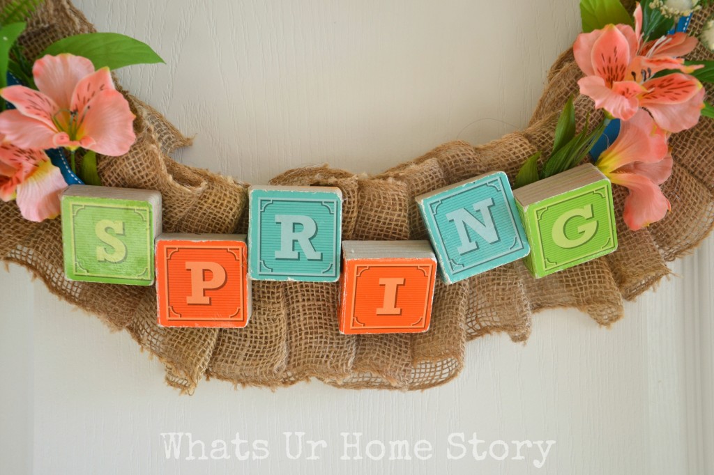 Spring Burlap Wreath & A Mega Linky Party