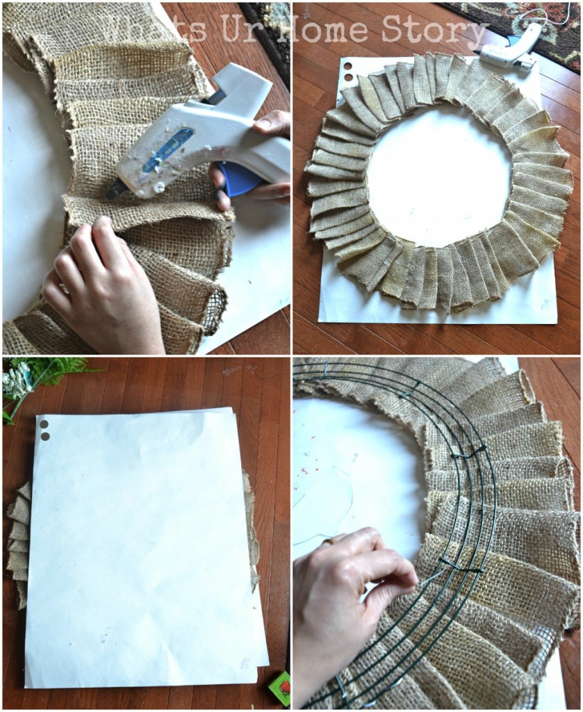 Spring Burlap Wreath & A Mega Linky Party