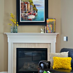 spring home tour, spring mantel