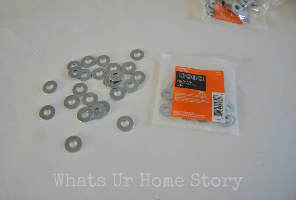 DIY Flat Washer Chandelier