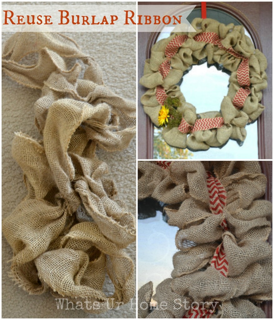 How to Reuse Burlap Ribbon