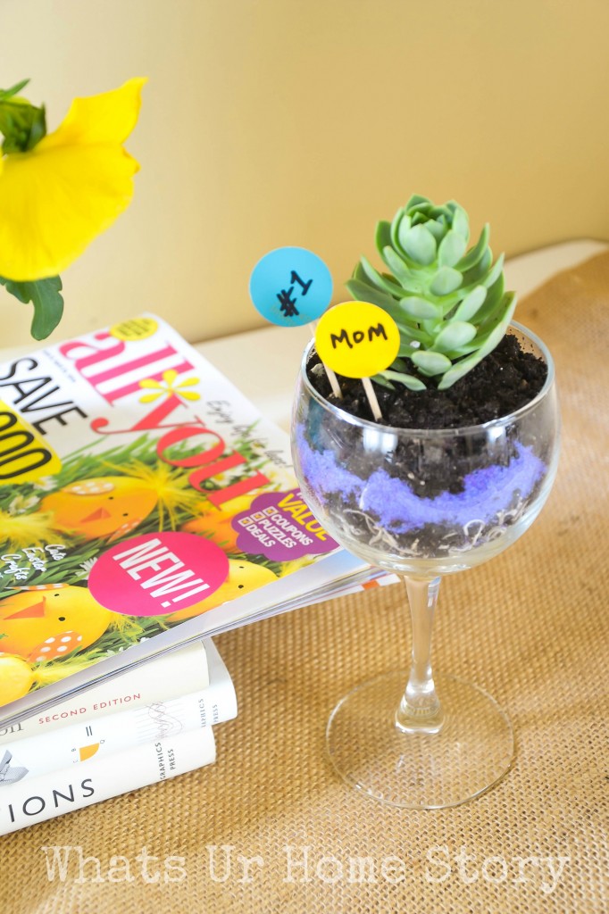 Wine Glass Planter + $50 Safeway Giveaway