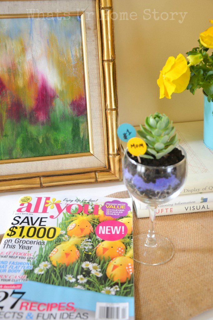 Wine Glass Planter + $50 Safeway Giveaway