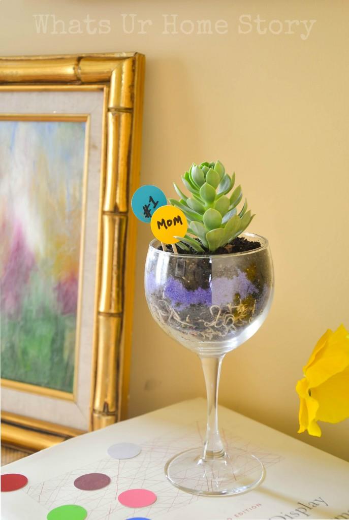 Wine Glass Planter + $50 Safeway Giveaway