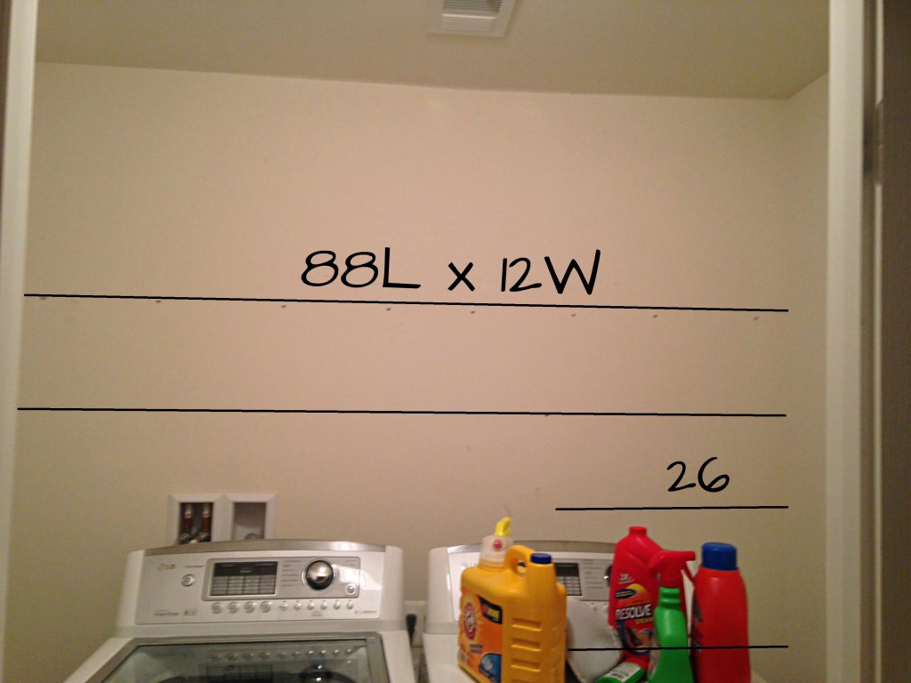 Simple DIY Wall Shelves for the Laundry Room