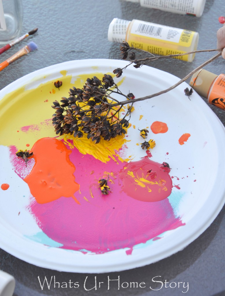 Painted Dried Flowers