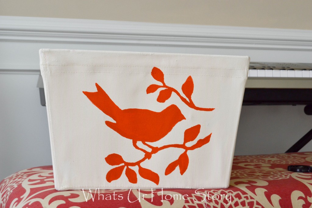 Fabric Bin Makeover with Chalk Paint