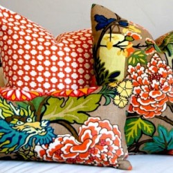 Make Your Own Ginkgo Fabric Pillows