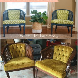 antique cane chair makeover