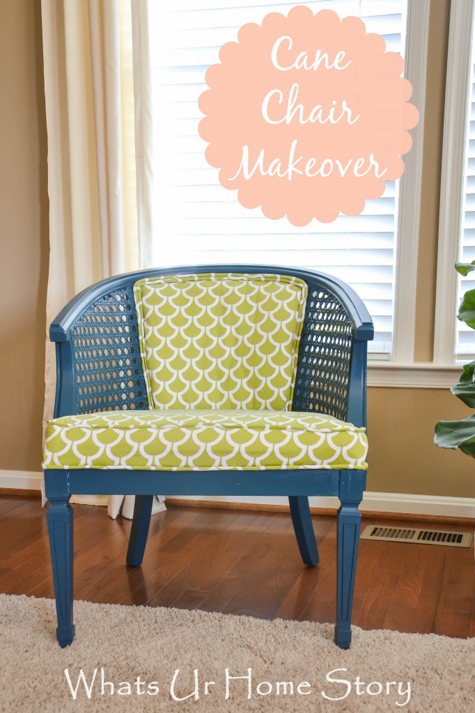 Cane Chair Makeover Reveal