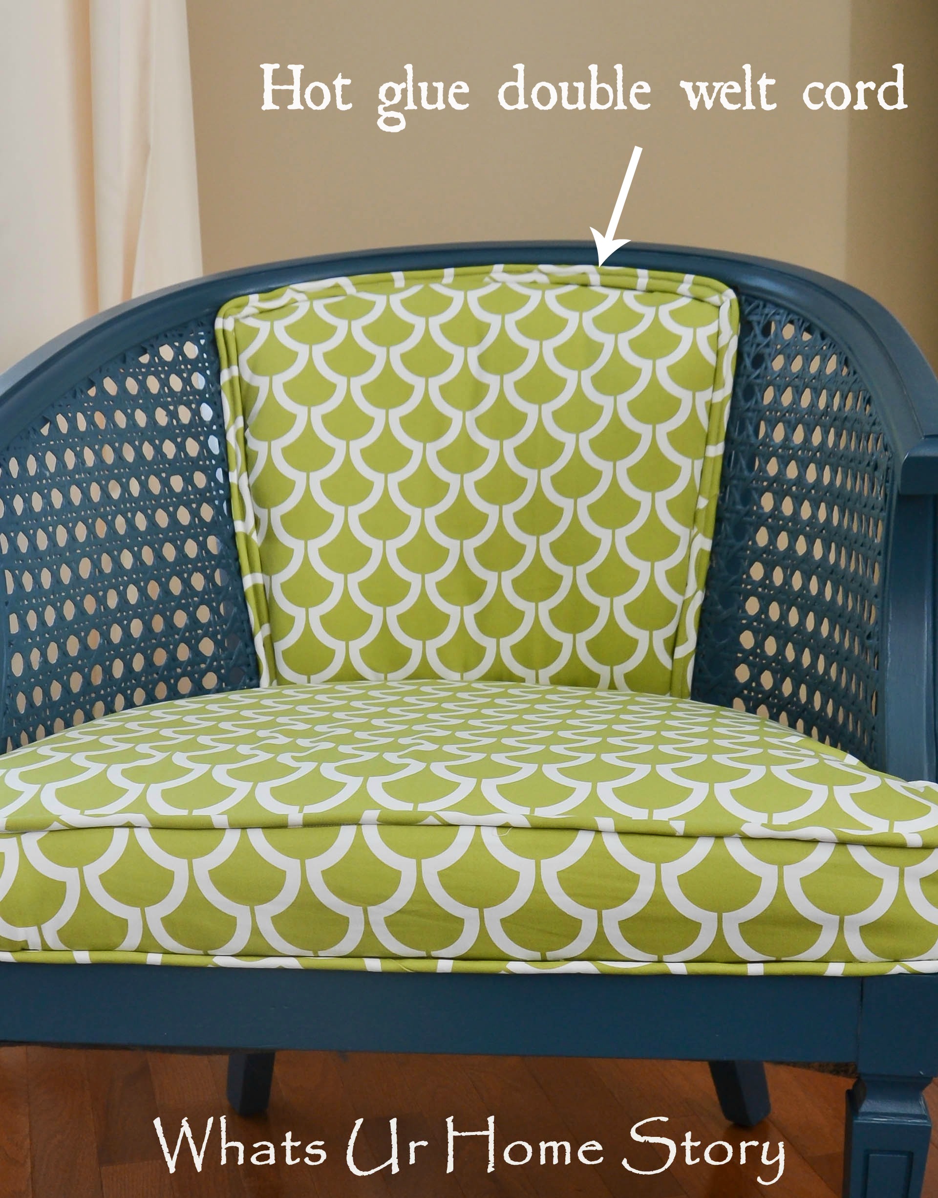 How to Reupholster a Chair Tutorial Whats Ur Home Story