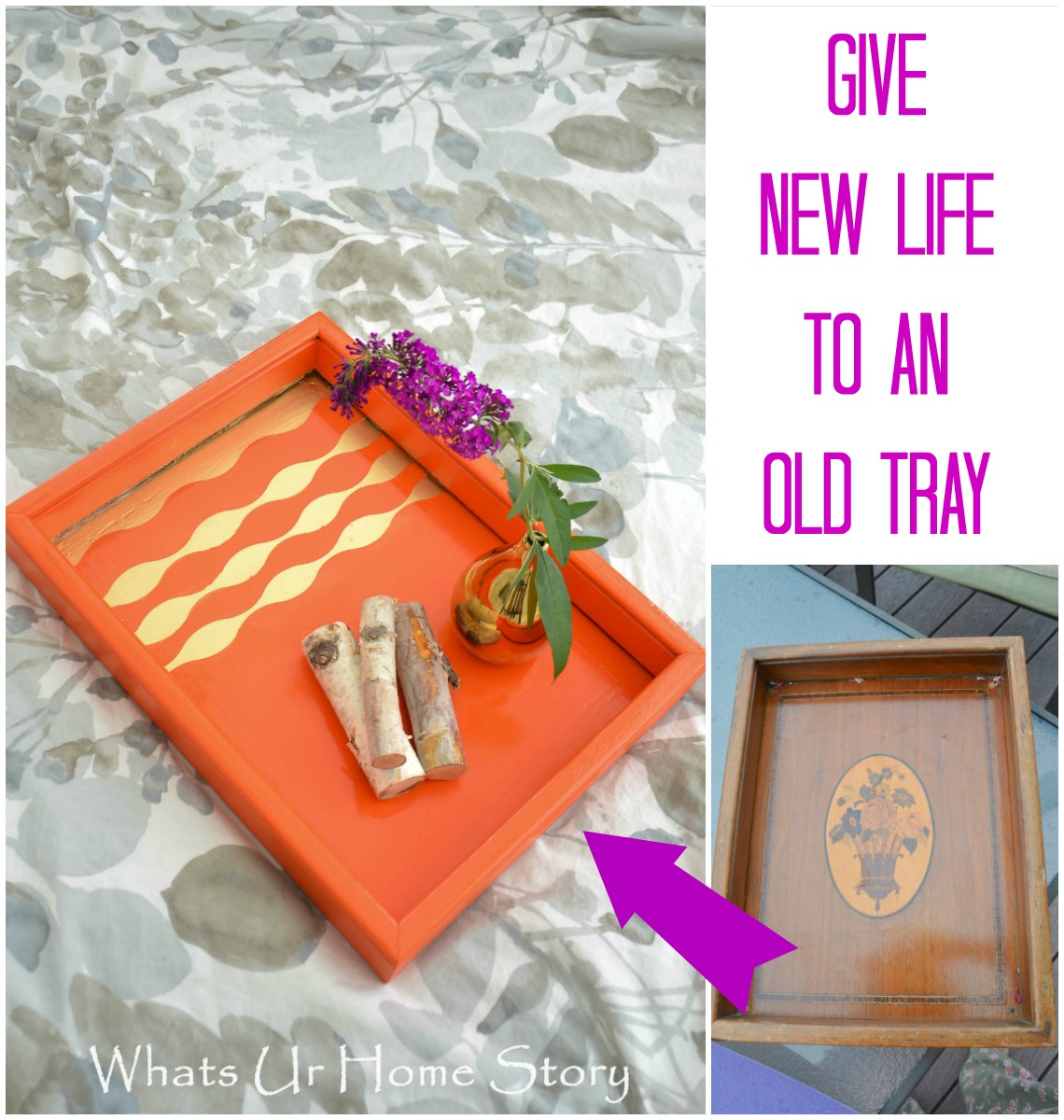 DIY Tray Makeover Using Paint Tutorial