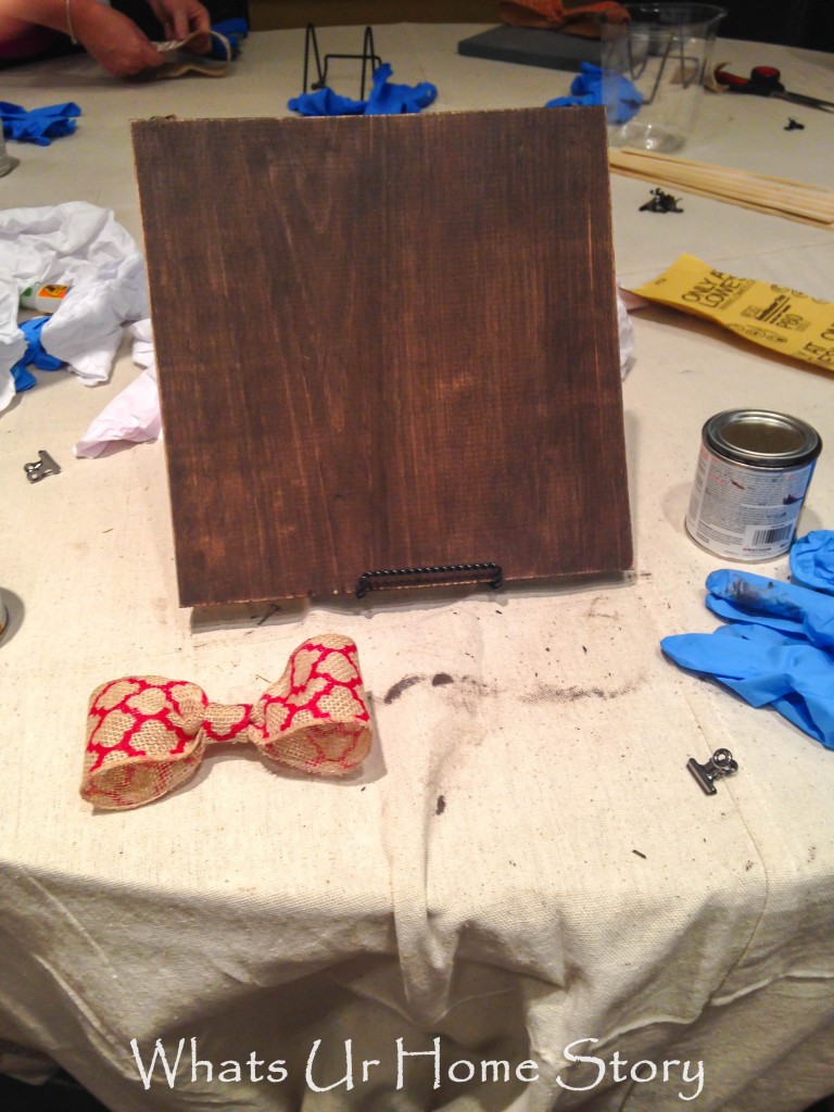 DIY Stained Wood Picture Frame