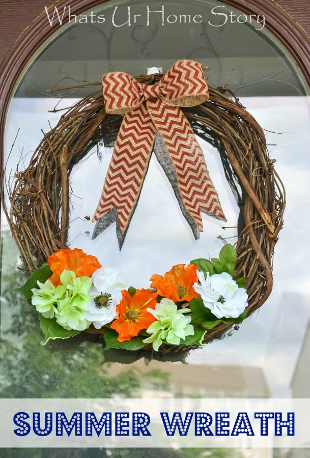 summer wreath diy Whats Ur Home Story