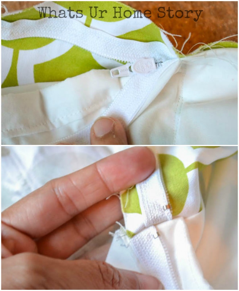 How to Sew a Pillow with Zipper   Zipper Pillow Cover Tutorial