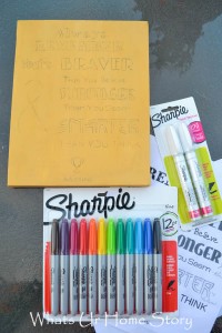 DIY Sharpie Canvas Art | Whats Ur Home Story