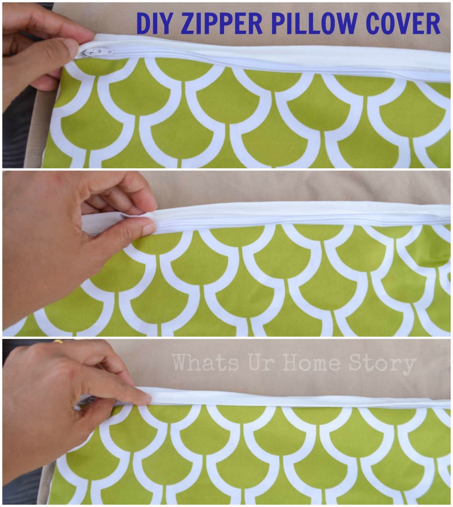 How to Sew a Pillow with Zipper   Zipper Pillow Cover Tutorial