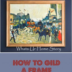 how to liquid gild a picture frame