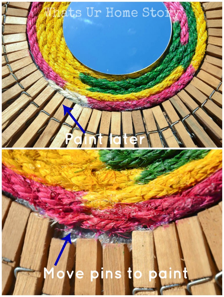 Clothespin Mirror