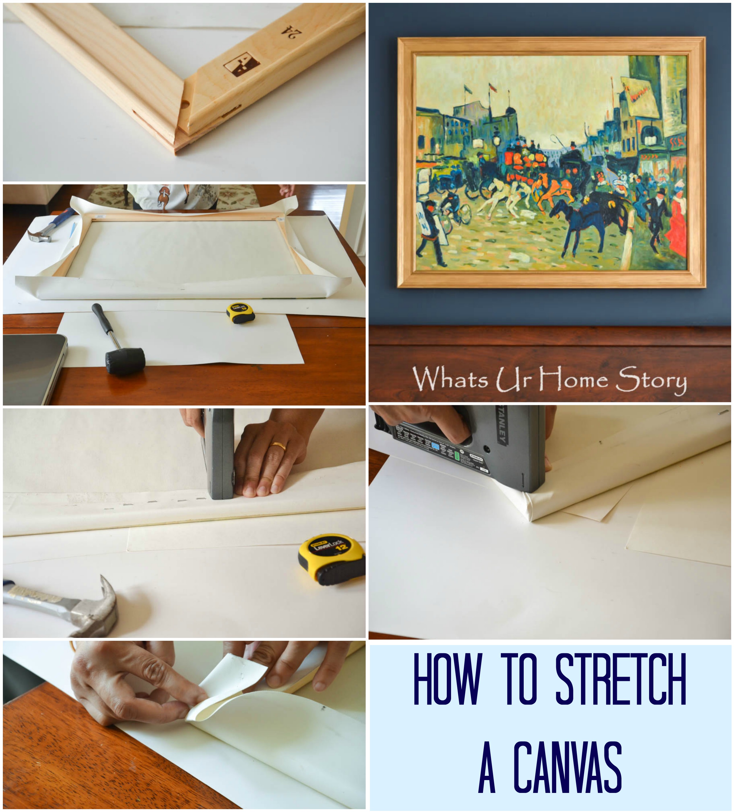 How to Stretch your own canvas