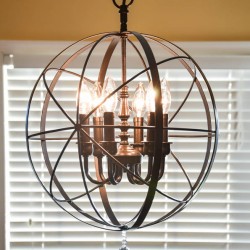 orb chandelier diy