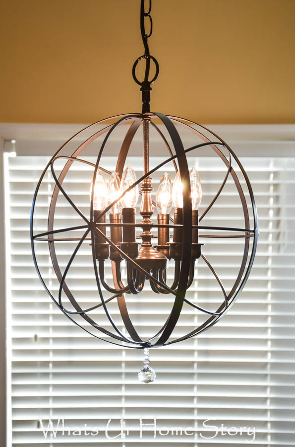 orb chandelier diy