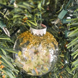 Gilded Pine Cone Ornament Knockoff