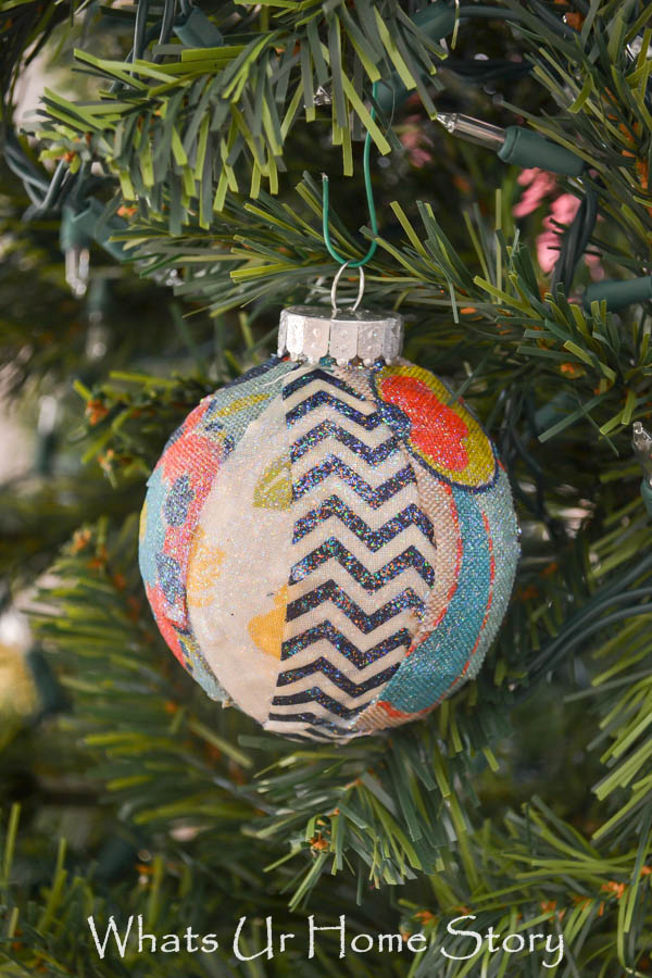 Fabric Scraps Christmas Ornament