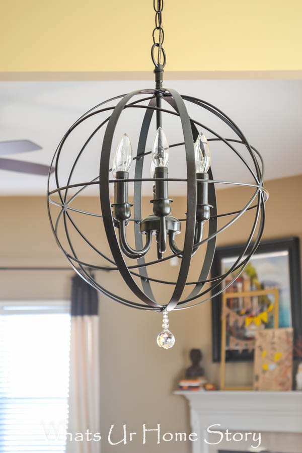 DIY Orb Chandelier