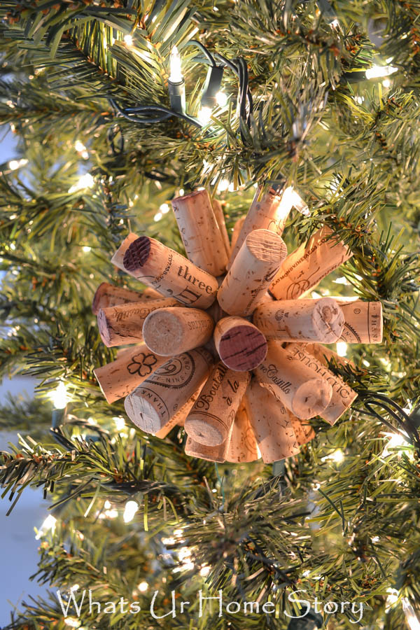 Easy Wine Cork Craft   Cork Ball Ornament