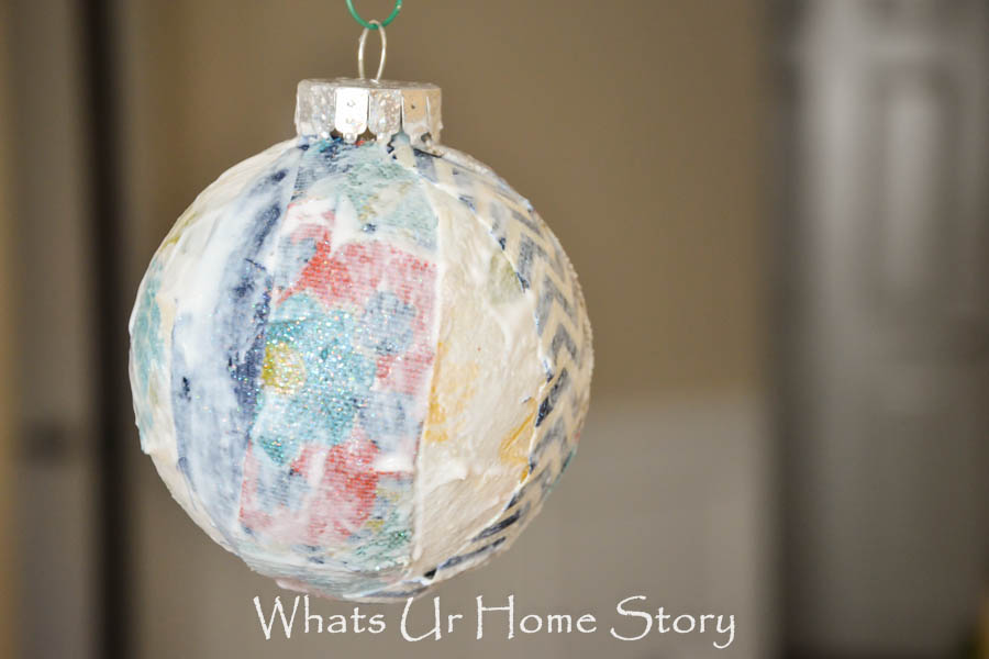 Fabric Scraps Christmas Ornament