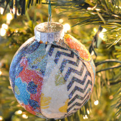 Painted Clear Ornament