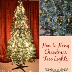 How to Hang Christmas Tree Lights