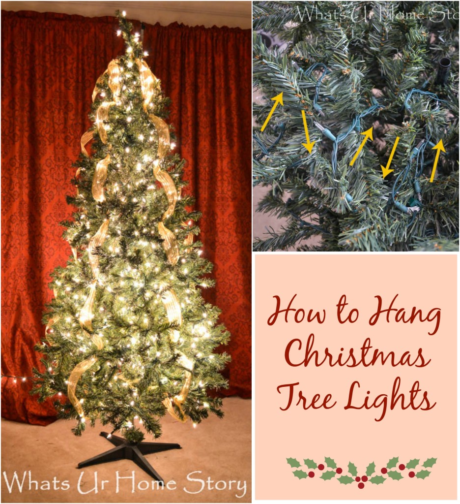 How to Hang Christmas Tree Lights