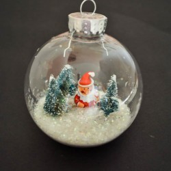 Painted Clear Ornament