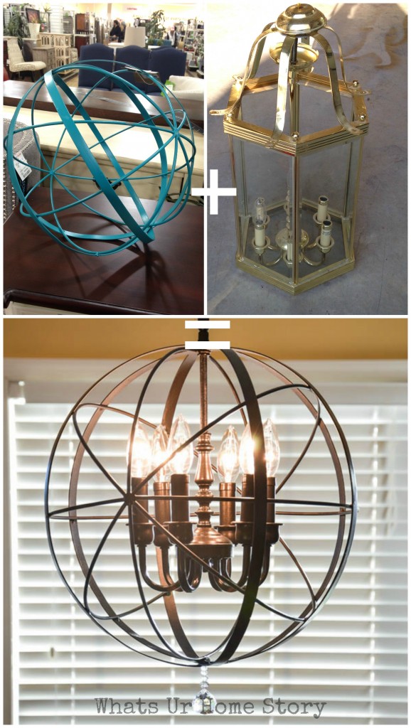 DIY Orb Chandelier