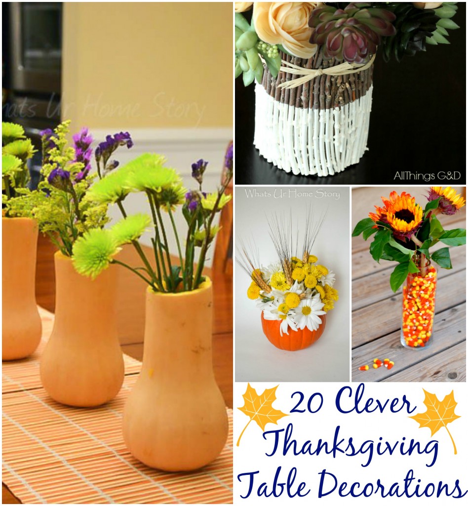 20 Clever Thanksgiving Table Decorations