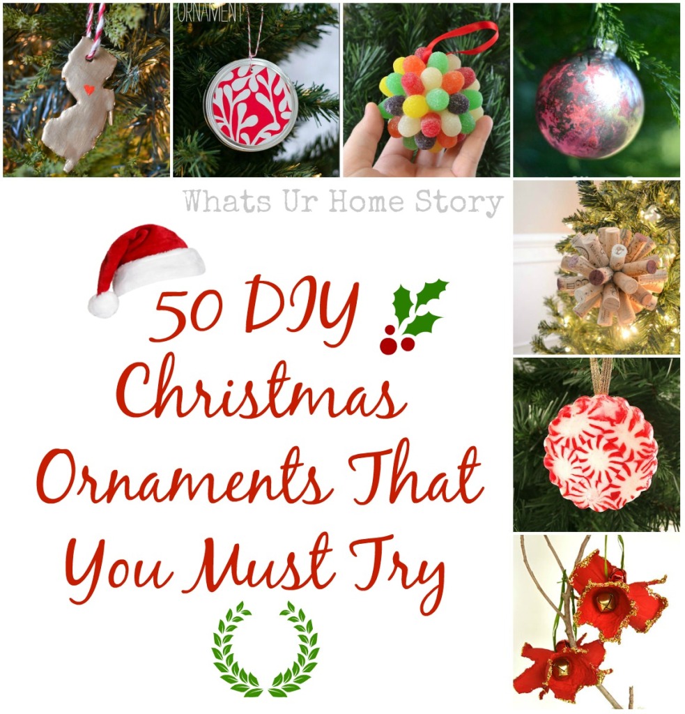 My Favorite 50 DIY Christmas Ornaments