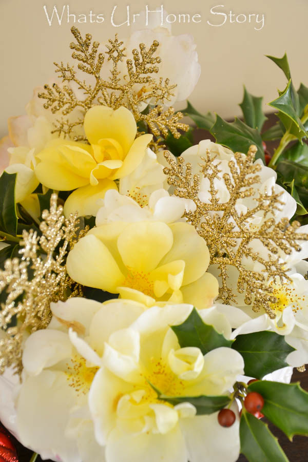 DIY Holiday Flower Arrangement