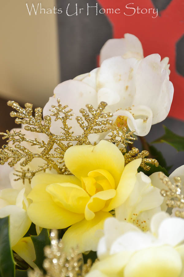 DIY Holiday Flower Arrangement