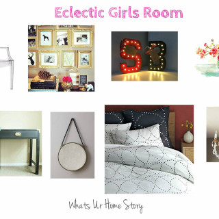 Eclectic Girls Room Mood Board